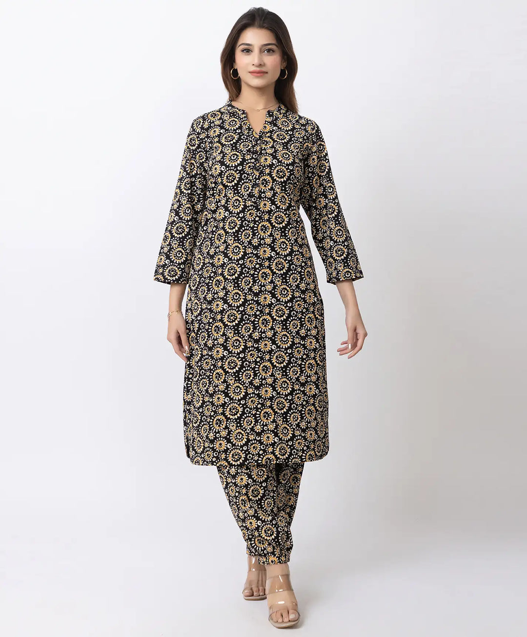 Elegant Printed Afgani Suit