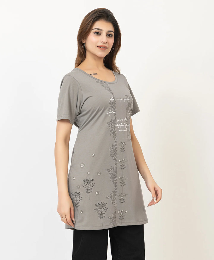 Printed Long Top