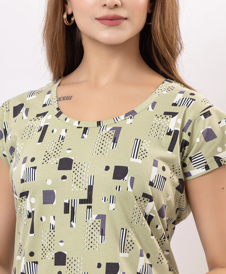 Premium Printed Short Nighty