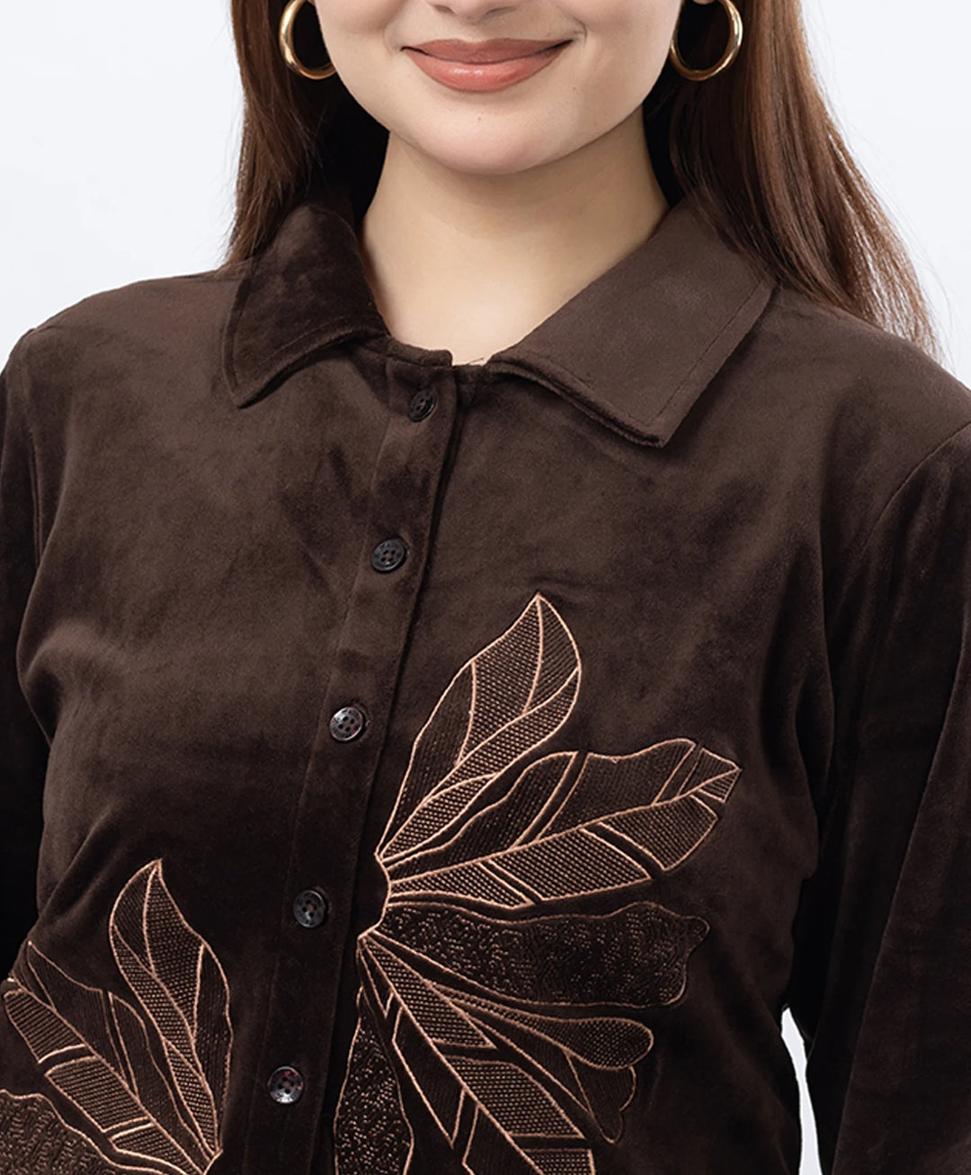 Premium Full Sleeve Casual Collar Button-Down Top and Straight Lower Co-ord Set