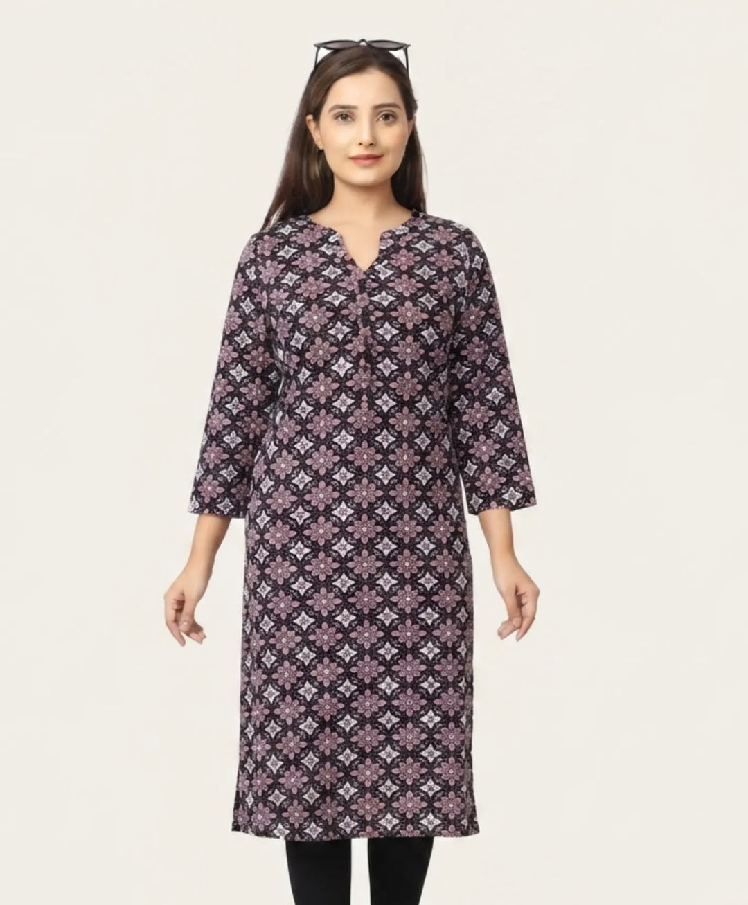 Refined Everyday Elegance Printed Kurti