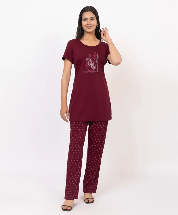 Graphic Print Nightsuit