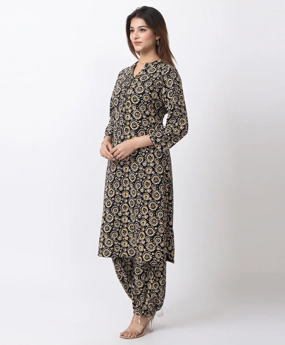 Elegant Printed Afgani Suit