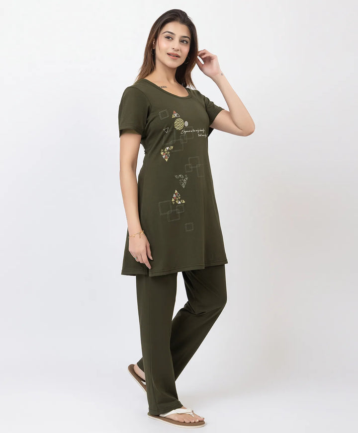 Printed Lounge Wear Set