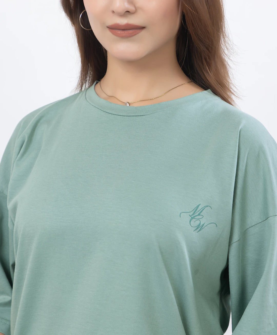 Drop Shoulder Luxury Wear Graphic Top