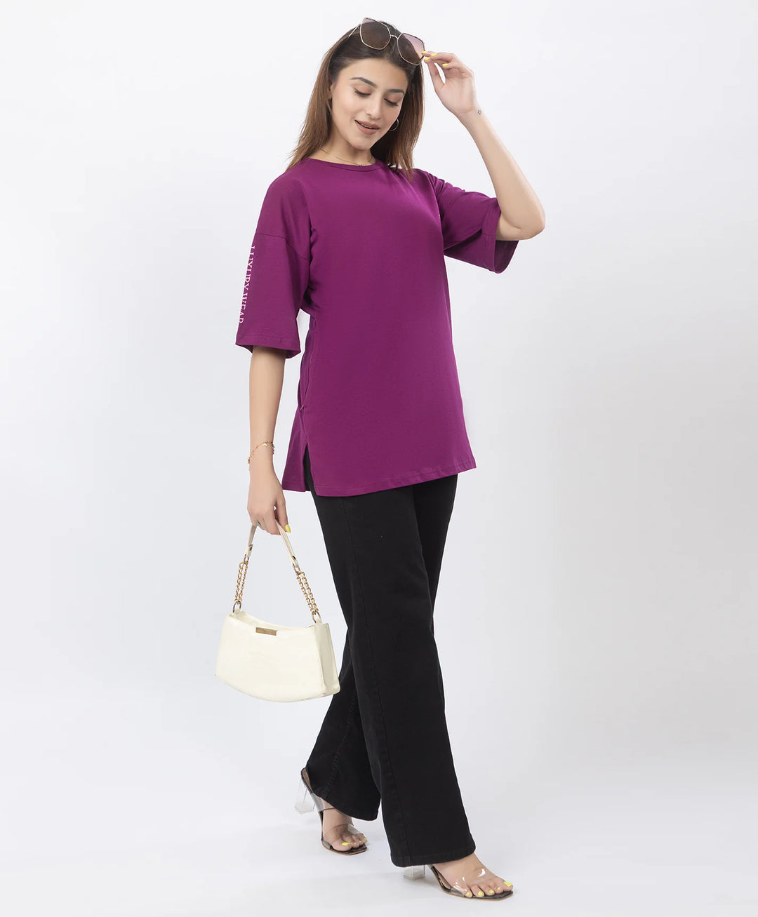 Drop Shoulder Luxury Wear Graphic Top