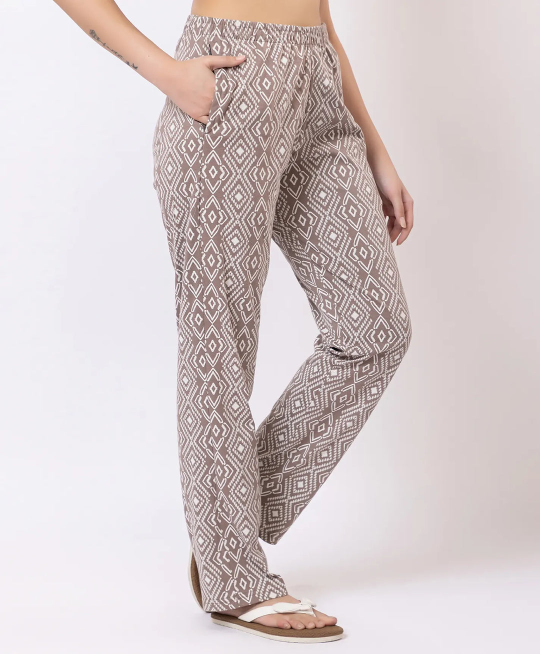 Stylish Rotary Print Comfort Lower