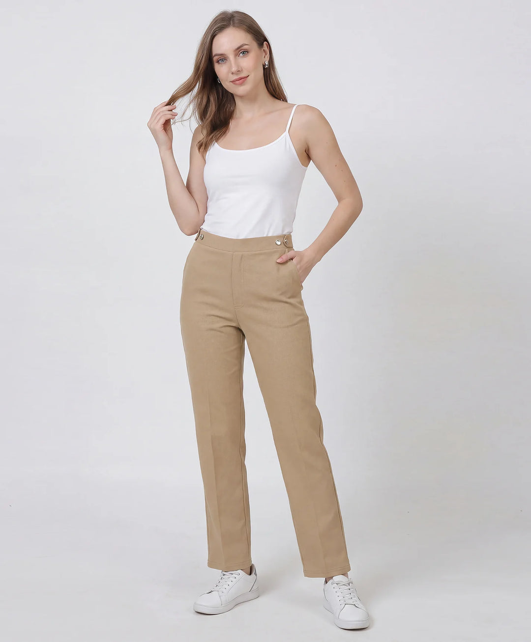 Premium Straight Fit Lycra Trouser