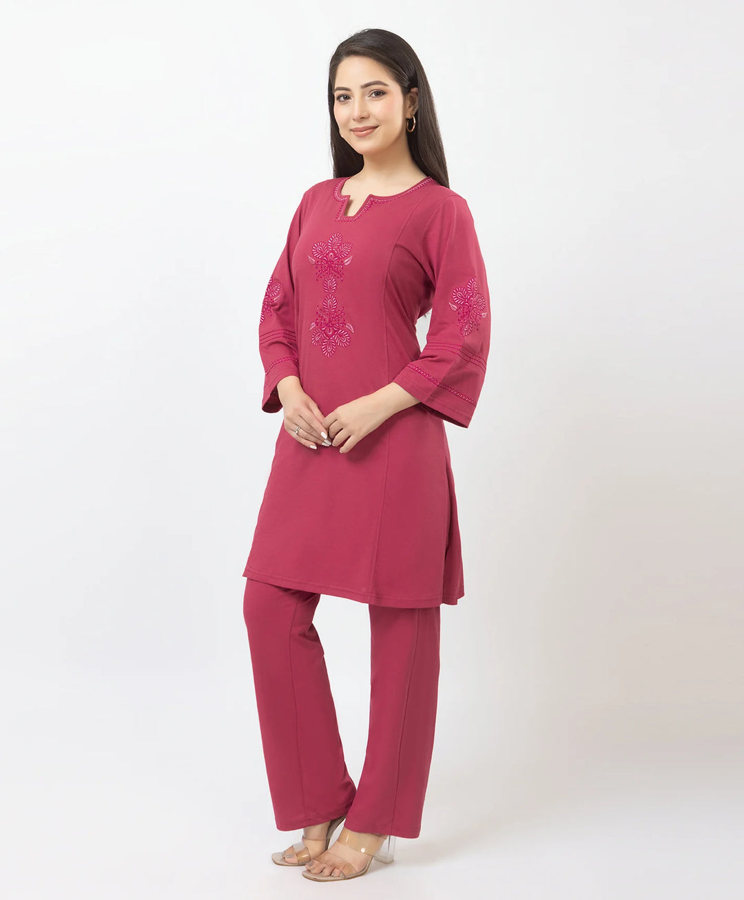 Premium Embroidered Straight-Fit Kurta Set