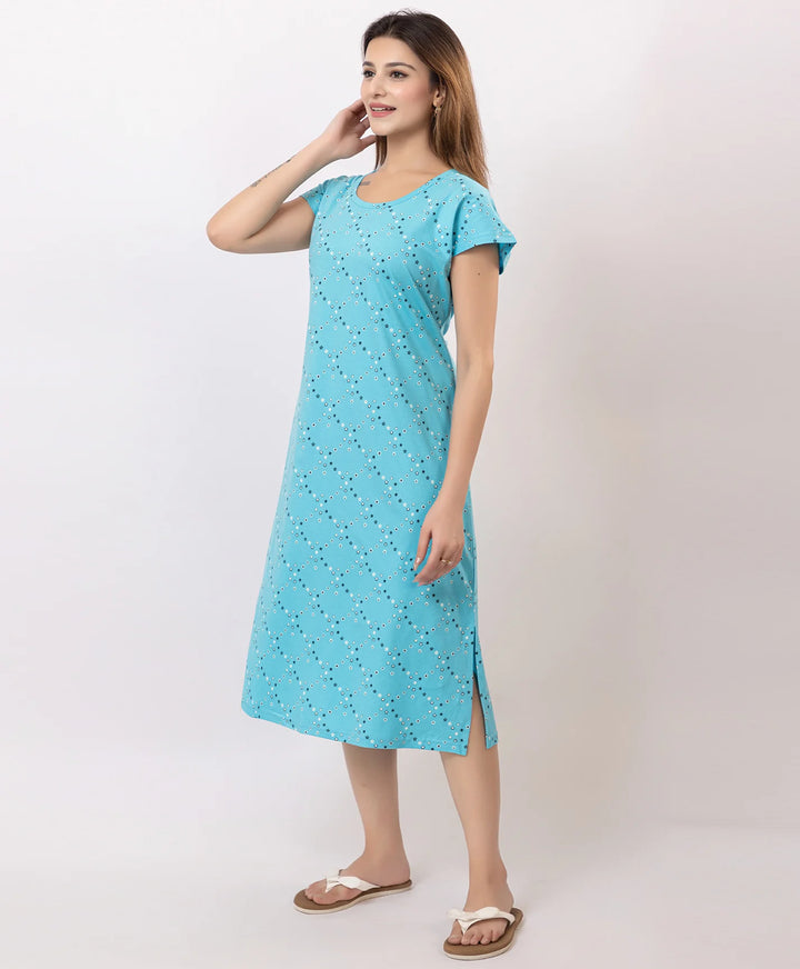 Premium Printed Short Nighty