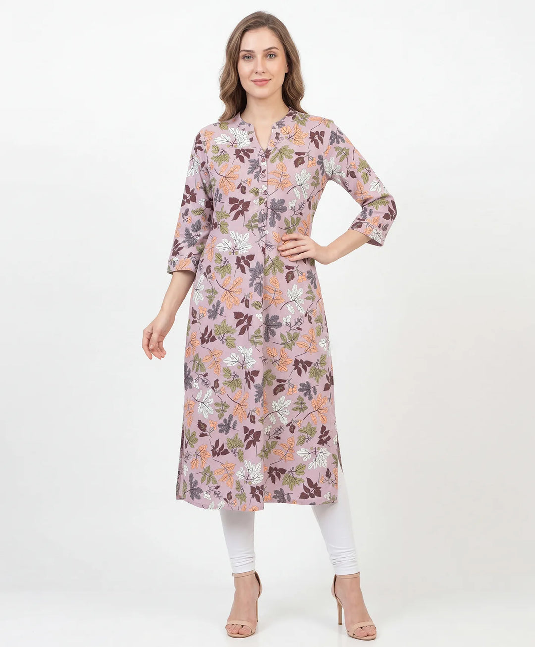 Artistic Print Straight Kurta