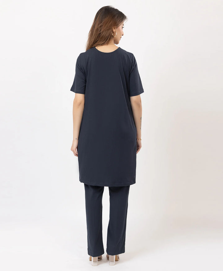Classic Embroidered Kurta with Pants
