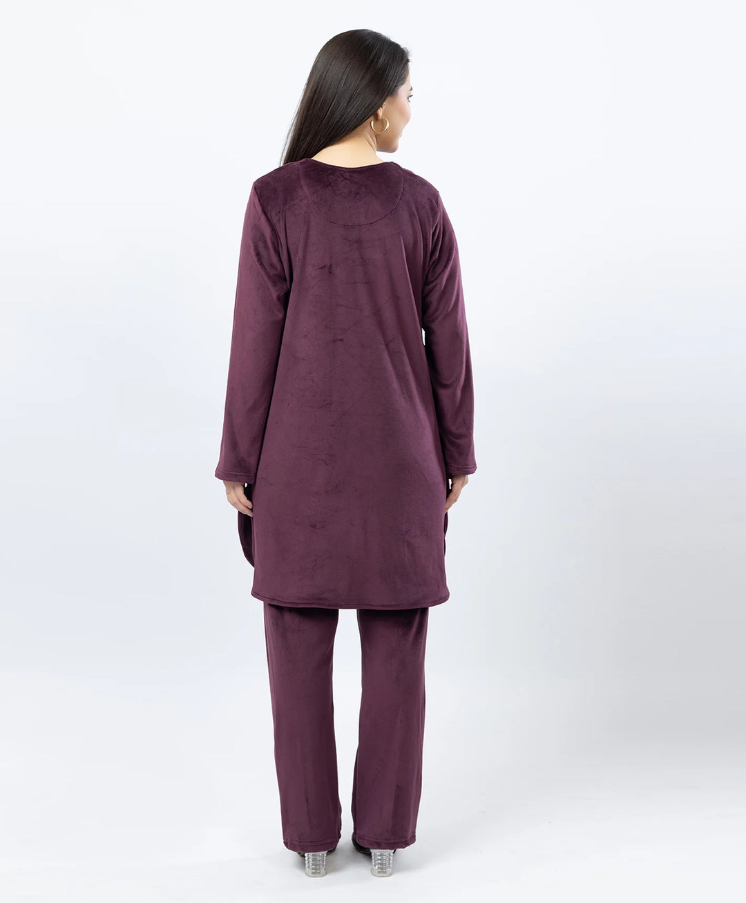 Full-Sleeves Kurta and Straight Fit Lower Set with Round Neck