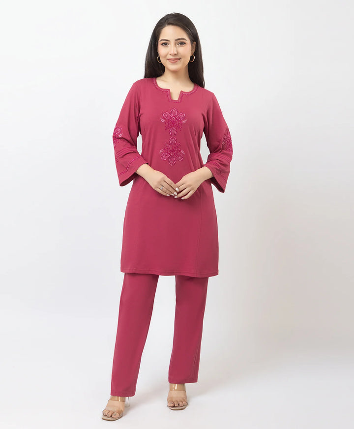 Premium Embroidered Straight-Fit Kurta Set