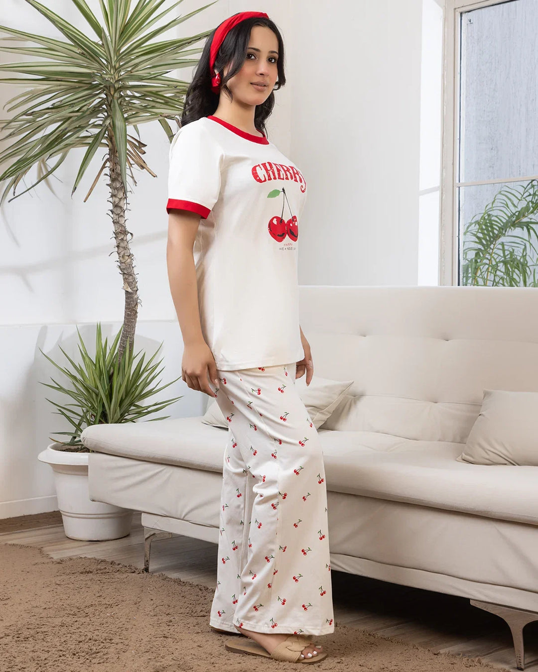 Sweet Cherry Lounge Night Suit