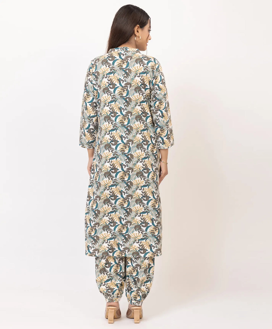 Graceful Ethnic Printed Afghan Suit Set