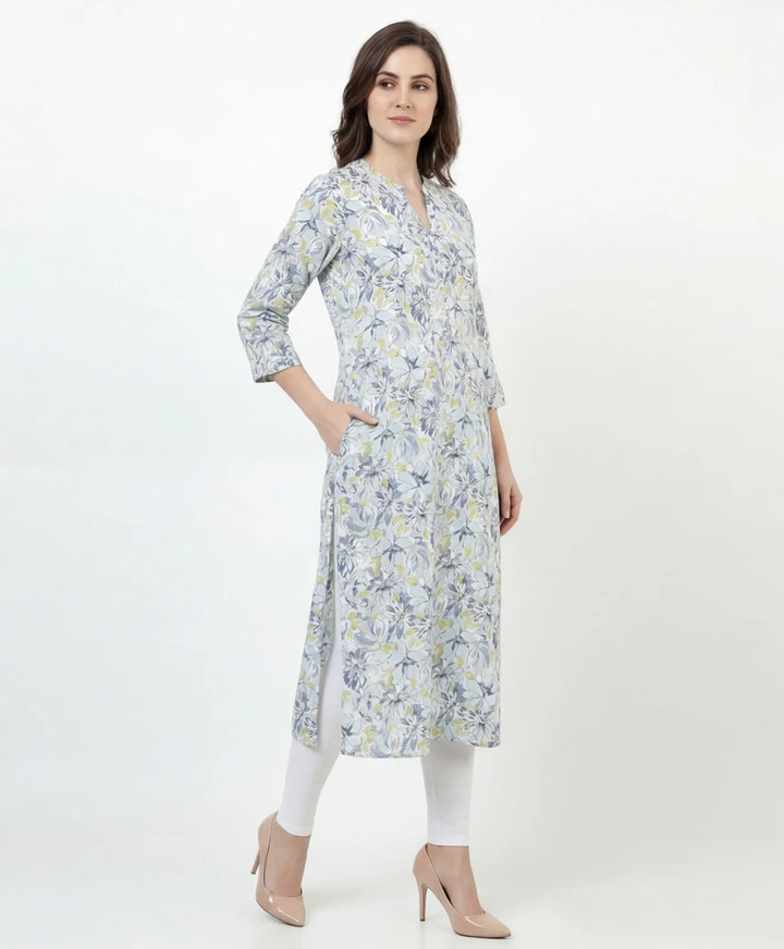 Artistic Print Straight Kurta