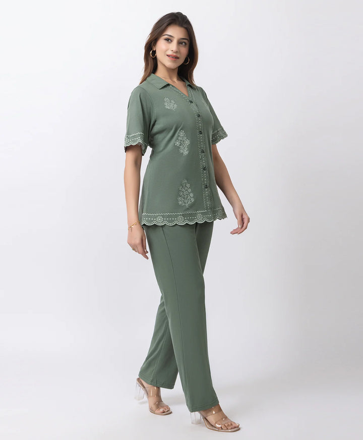Premium Embroidered Co-Ord Set