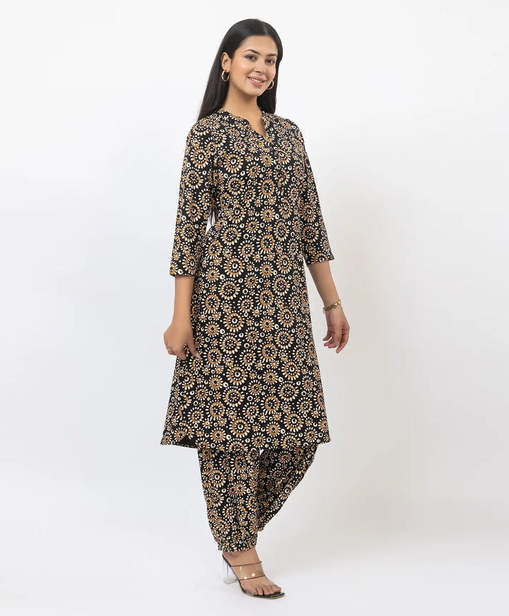 Graceful Ethnic Printed Afghan Suit Set