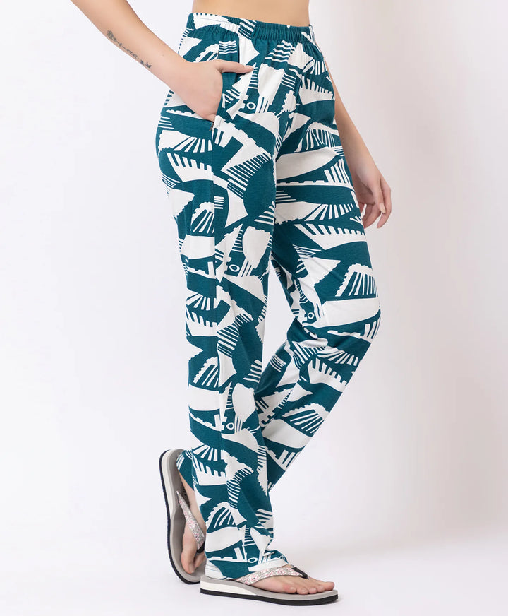 Stylish Rotary Print Comfort Lower