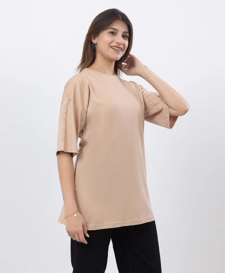 Drop Shoulder Luxury Wear Graphic Top