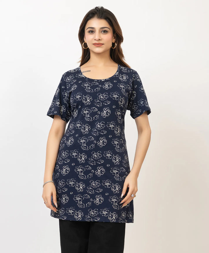 Charming Floral Everyday Long Top