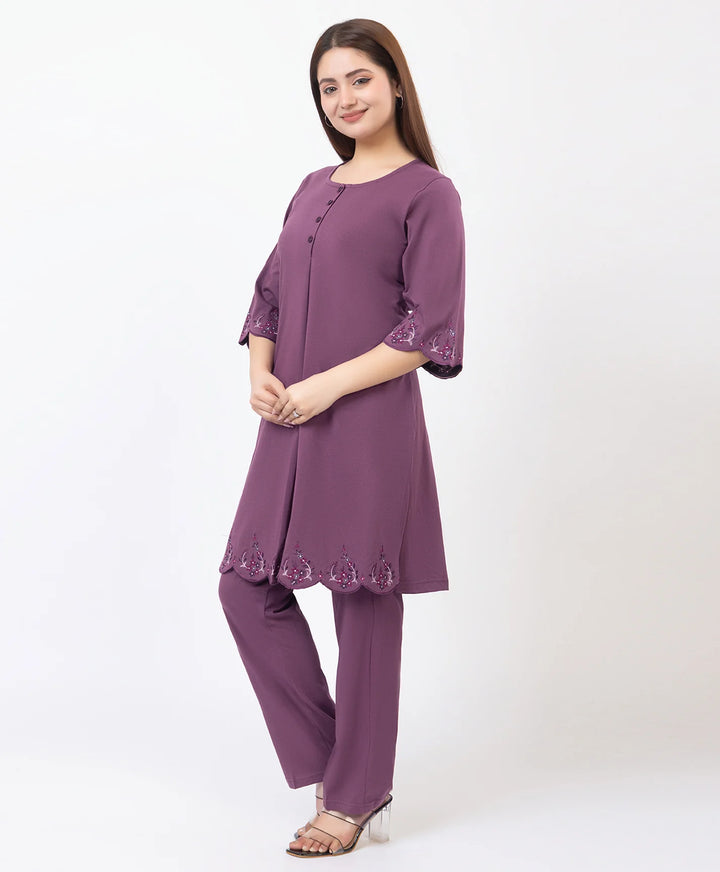 Classic Everyday Kurta Set with Embroidered Finish