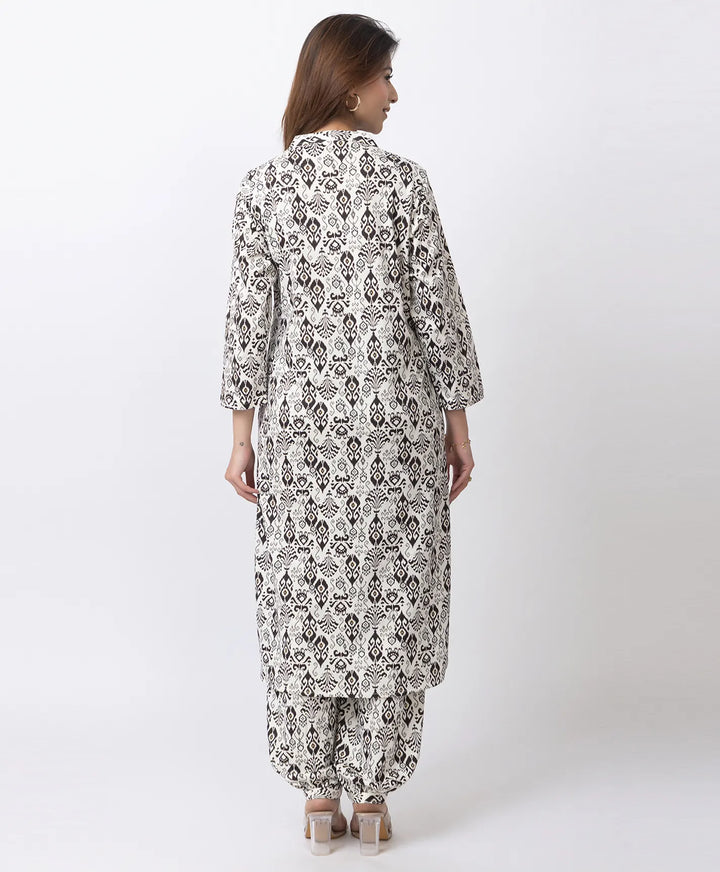 Elegant Printed Afgani Suit