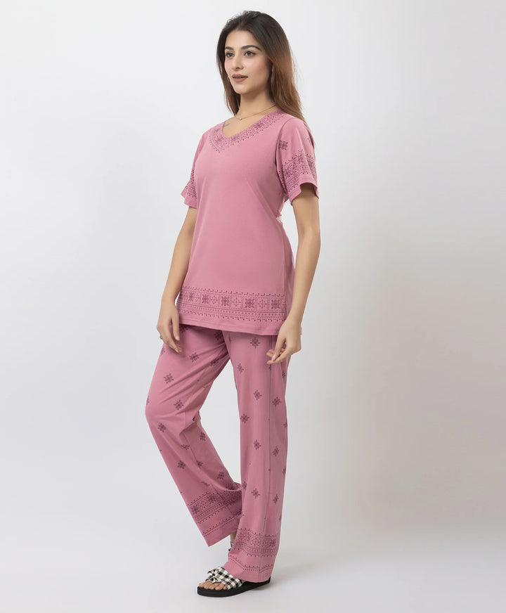 Relaxed Fit Printed Night Suit