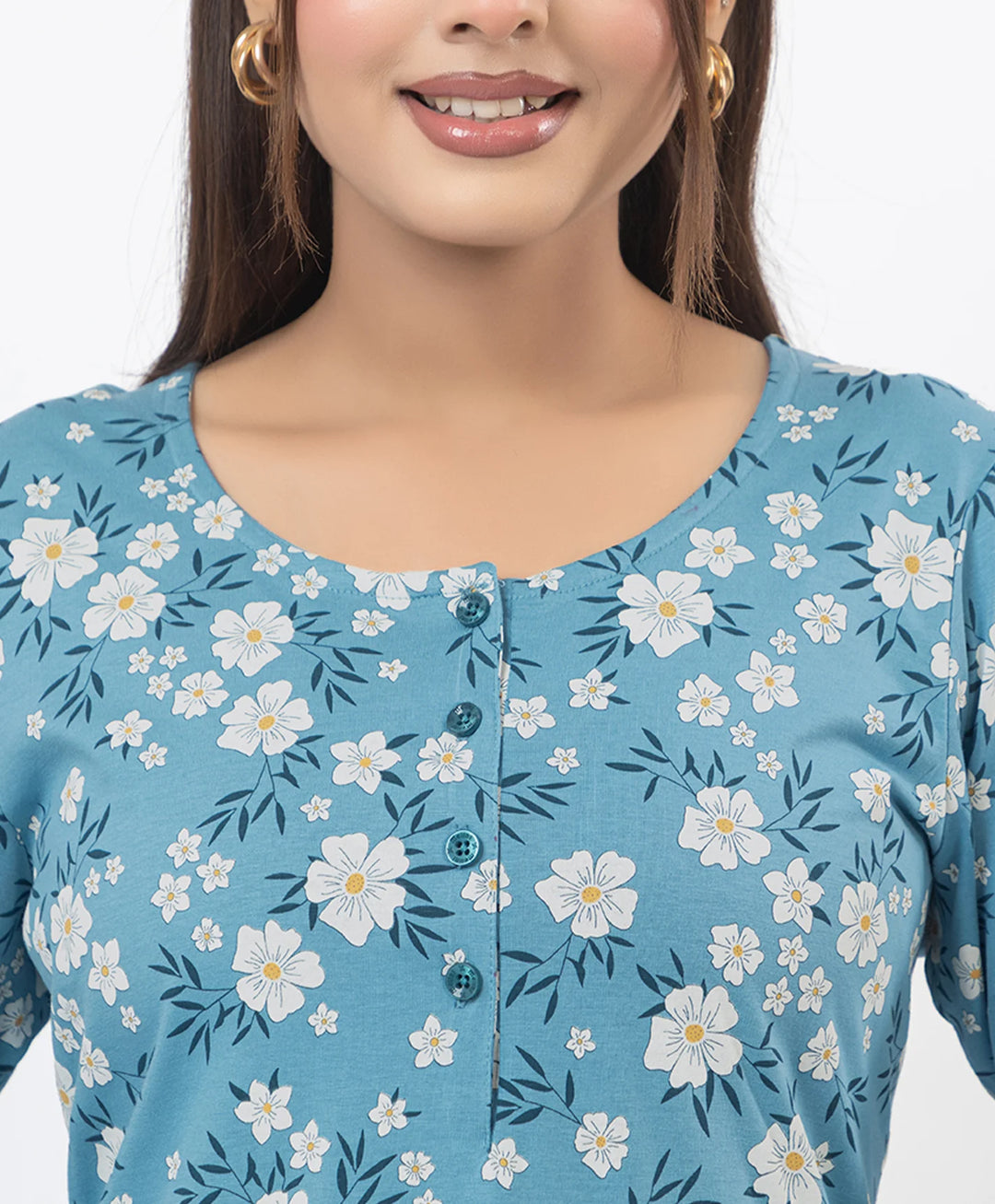 Round Neck All Over Floral Print Kurta Pant Set