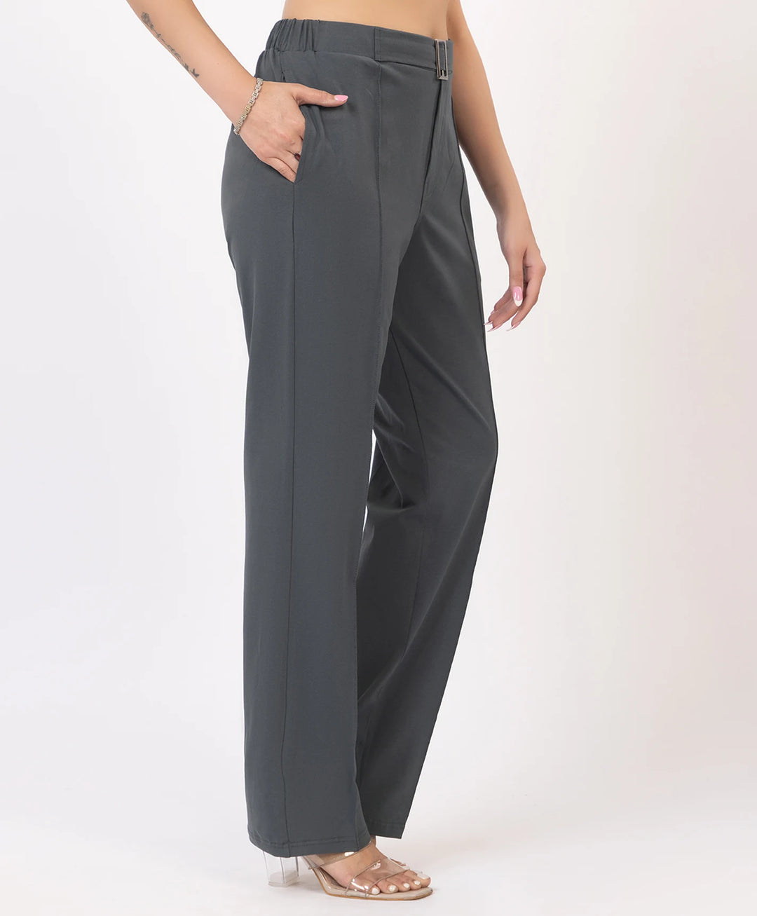Classic Stretch Fit Lycra Trousers
