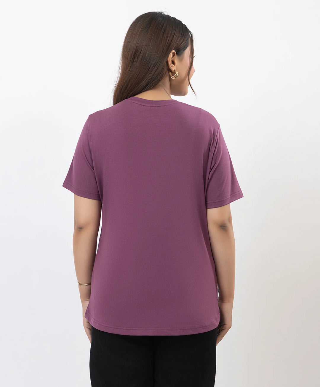 Premium Graphic Print Round Neck Short Sleeve Top