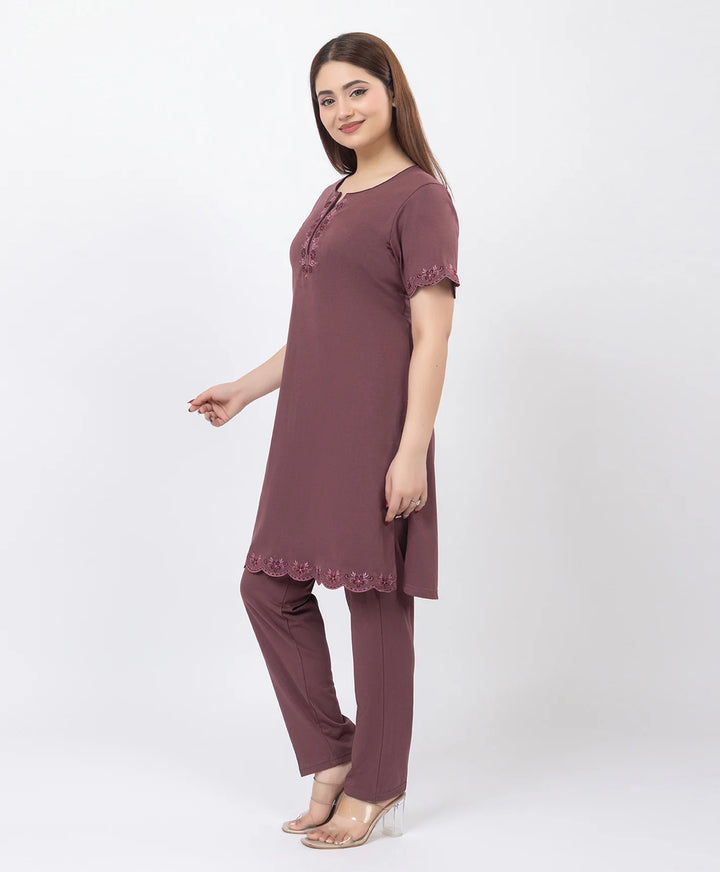 Effortless Embroidered Grace Kurta Lower Set