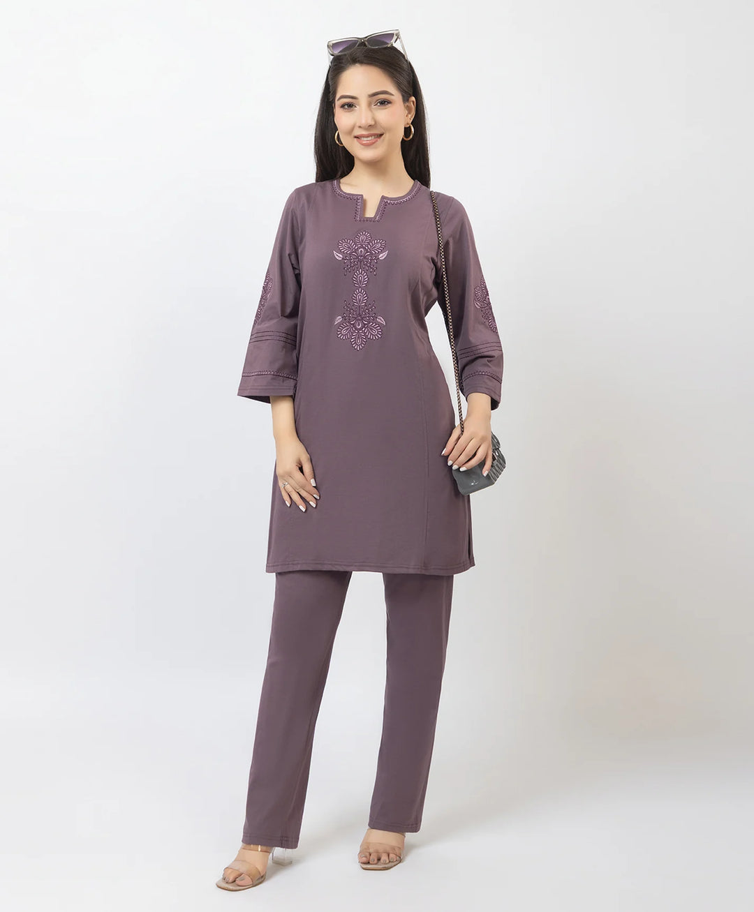 Premium Embroidered Straight-Fit Kurta Set