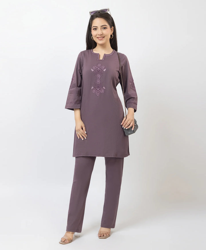 Premium Embroidered Straight-Fit Kurta Set