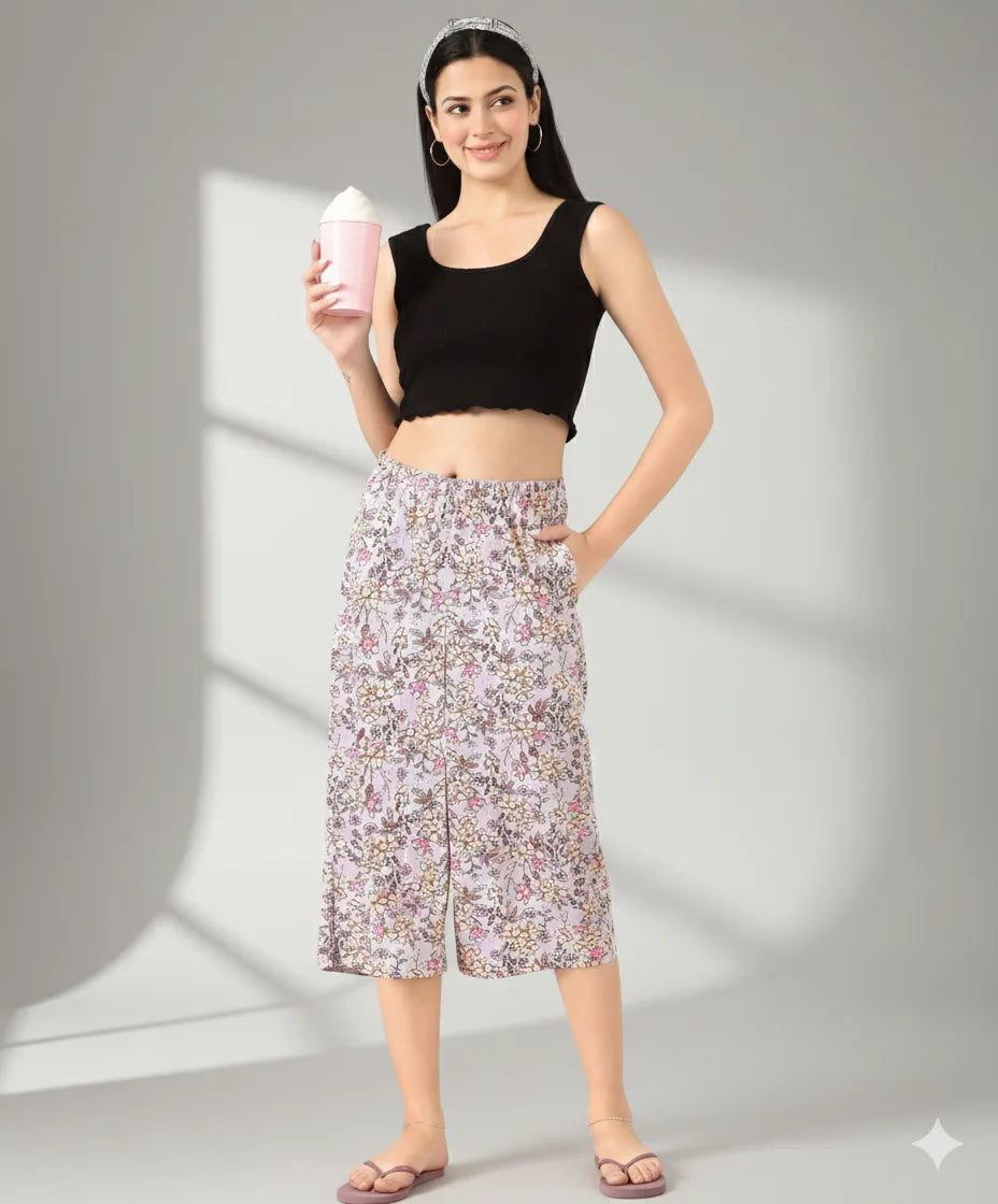 Printed Capri Plazzo