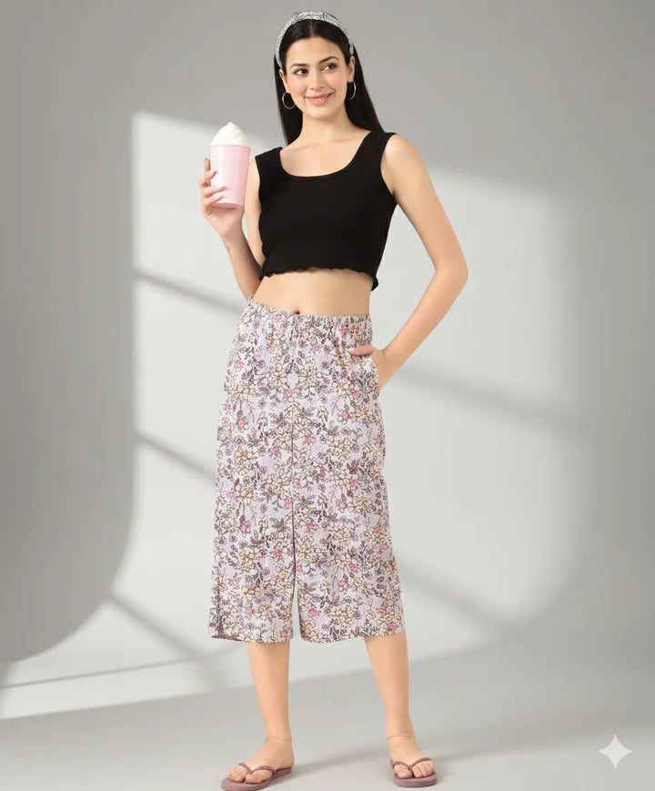 Printed Capri Plazzo