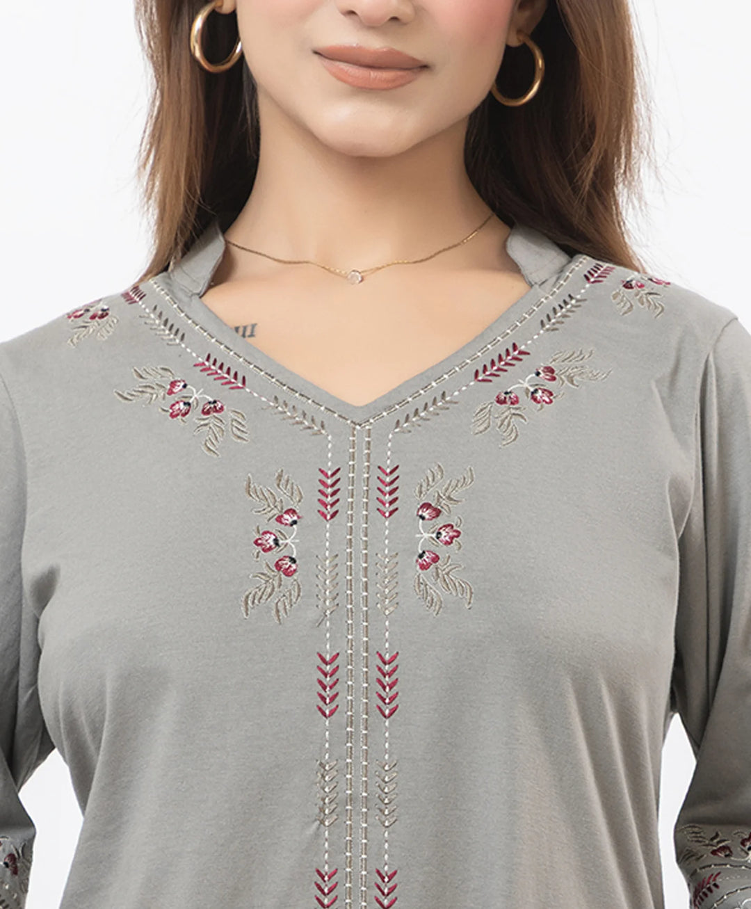 Modern Embroidered Relaxed Co-Ord Set