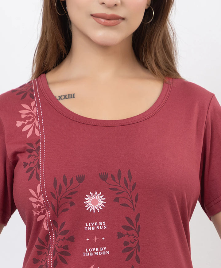 Printed Lounge Wear Set