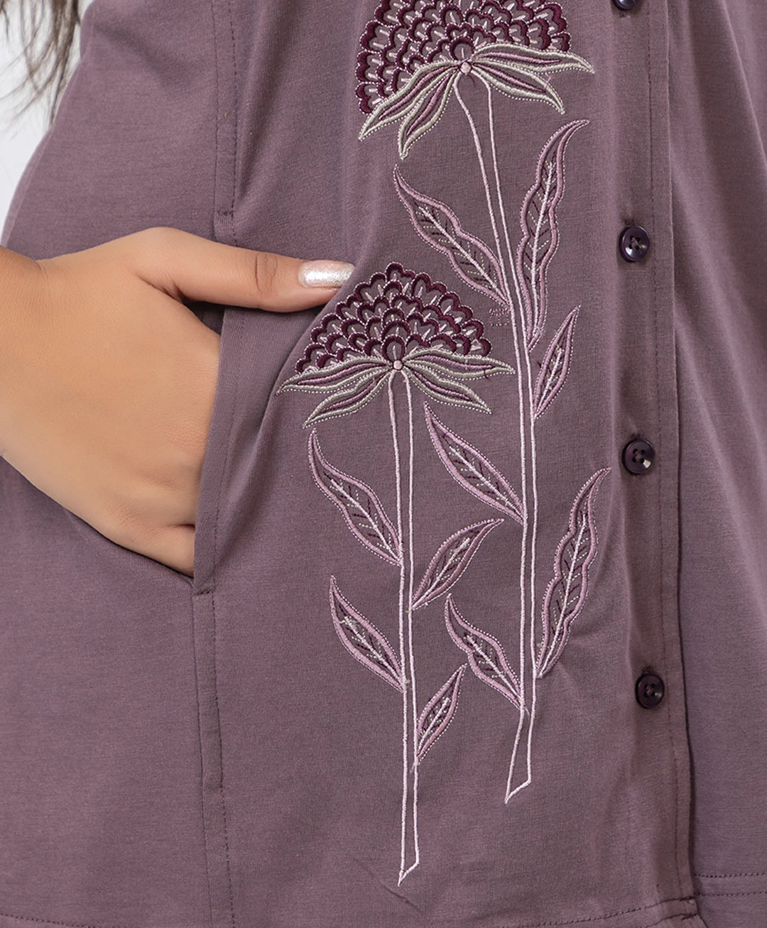 Premium Embroidered Collared Co-Ord Set