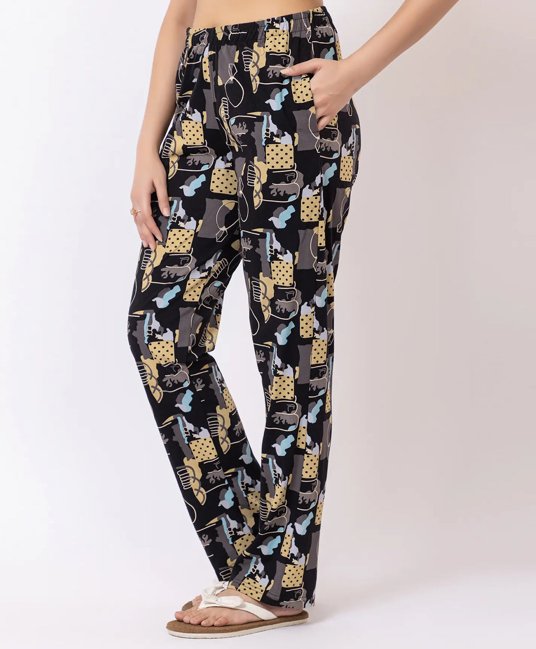 Stylish Rotary Print Comfort Lower