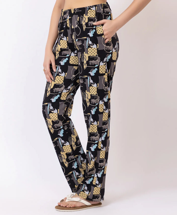 Stylish Rotary Print Comfort Lower