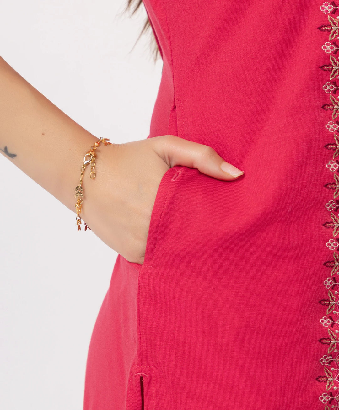 Classic Embroidered Kurta with Pants