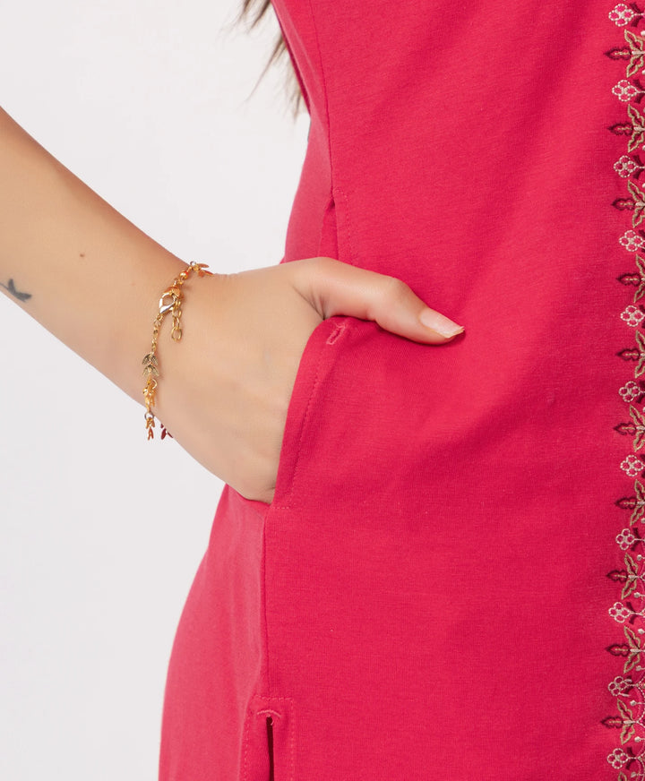 Classic Embroidered Kurta with Pants