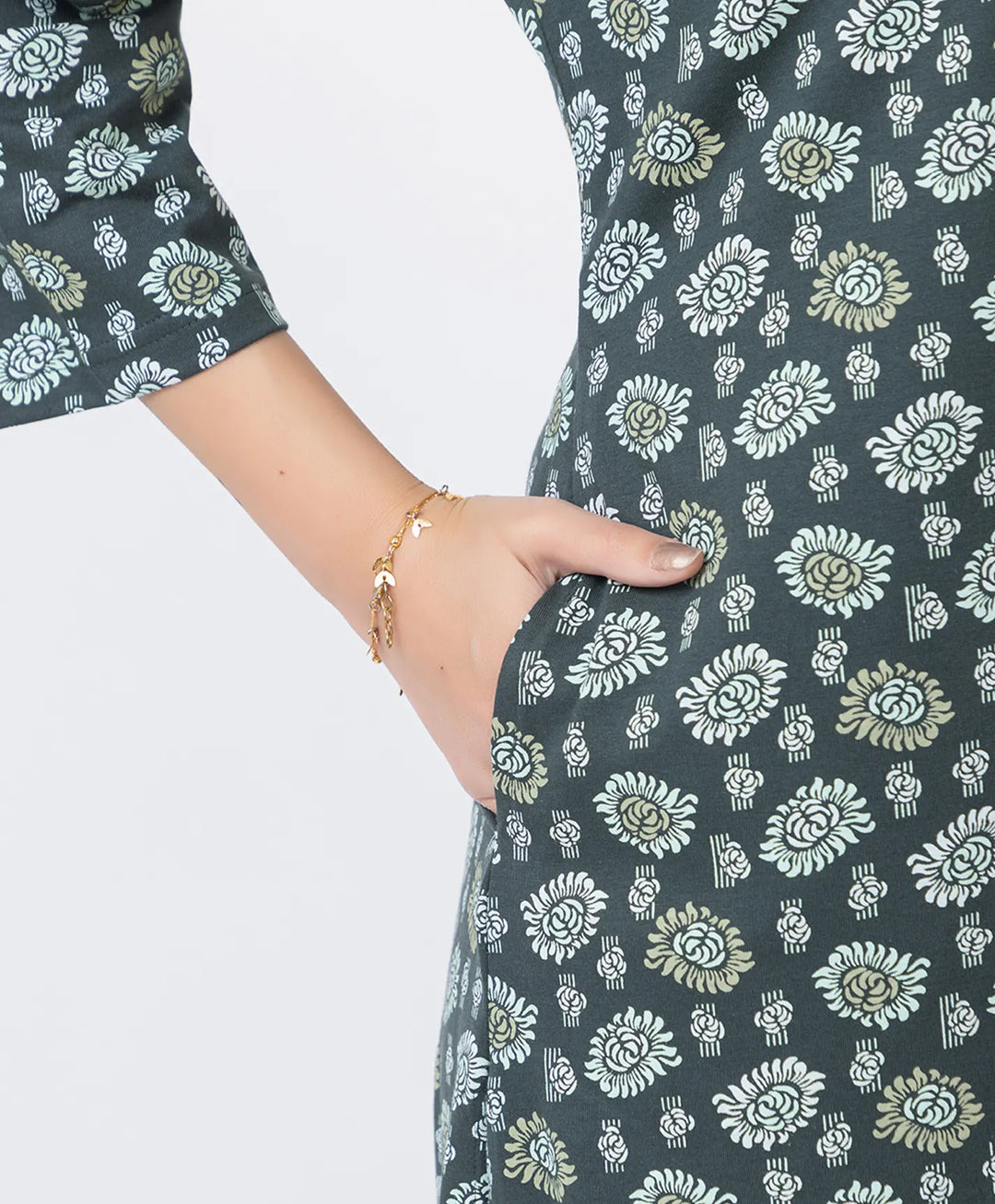 Elegant Printed Afgani Suit