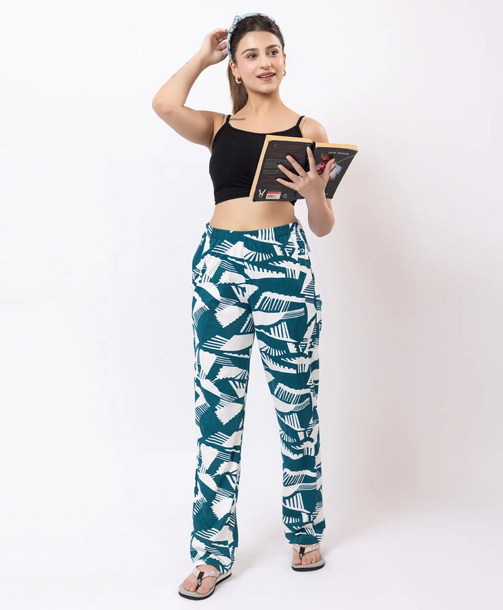 Stylish Rotary Print Comfort Lower
