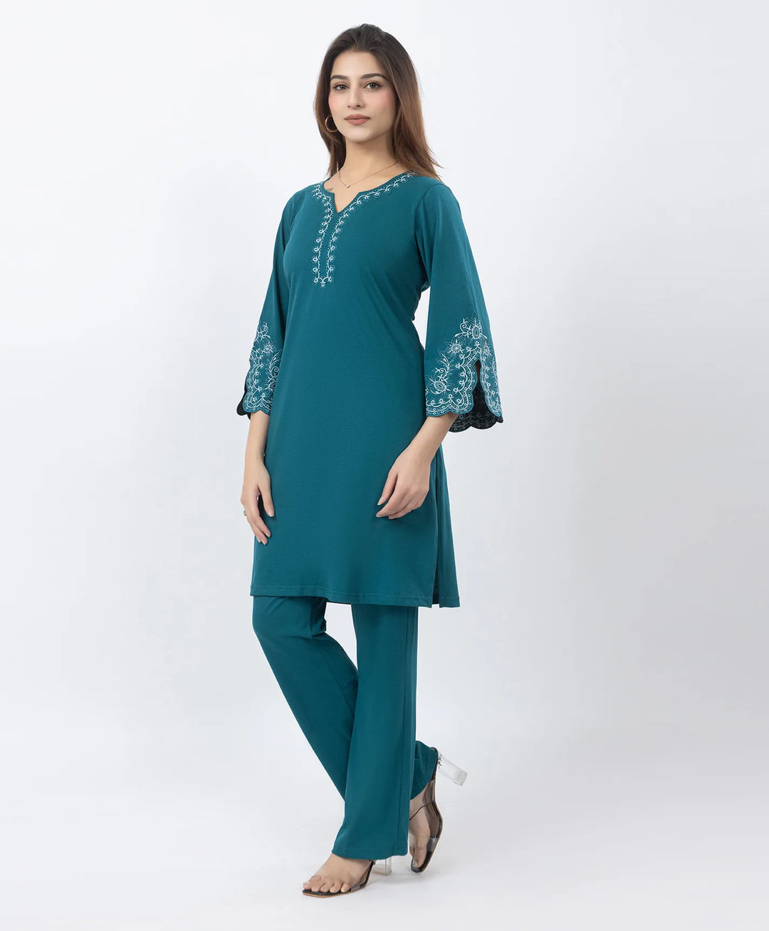 Classic Ethnic Kurta Set with Designer Sleeve Detail