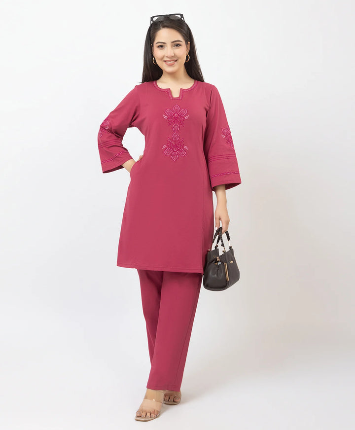 Premium Embroidered Straight-Fit Kurta Set
