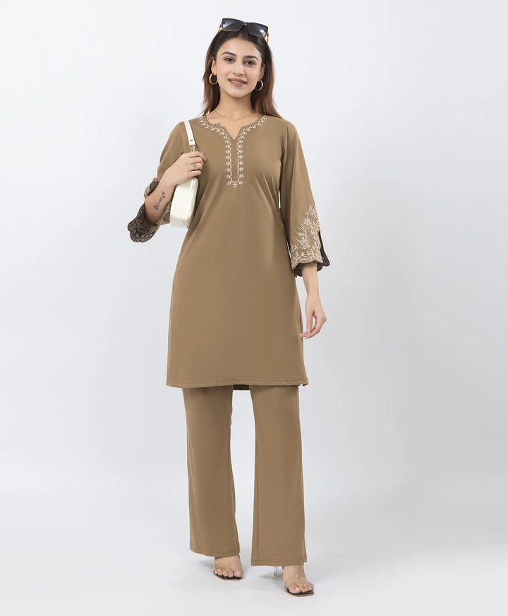 Classic Ethnic Kurta Set with Designer Sleeve Detail