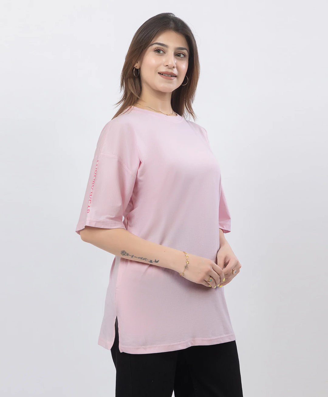 Drop Shoulder Luxury Wear Graphic Top